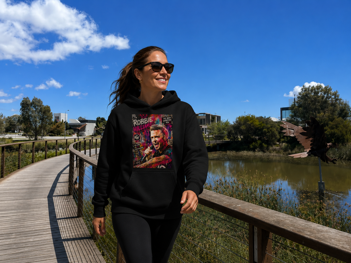 BDG Graphic Hoodie - Robbie Williams Britpop 2