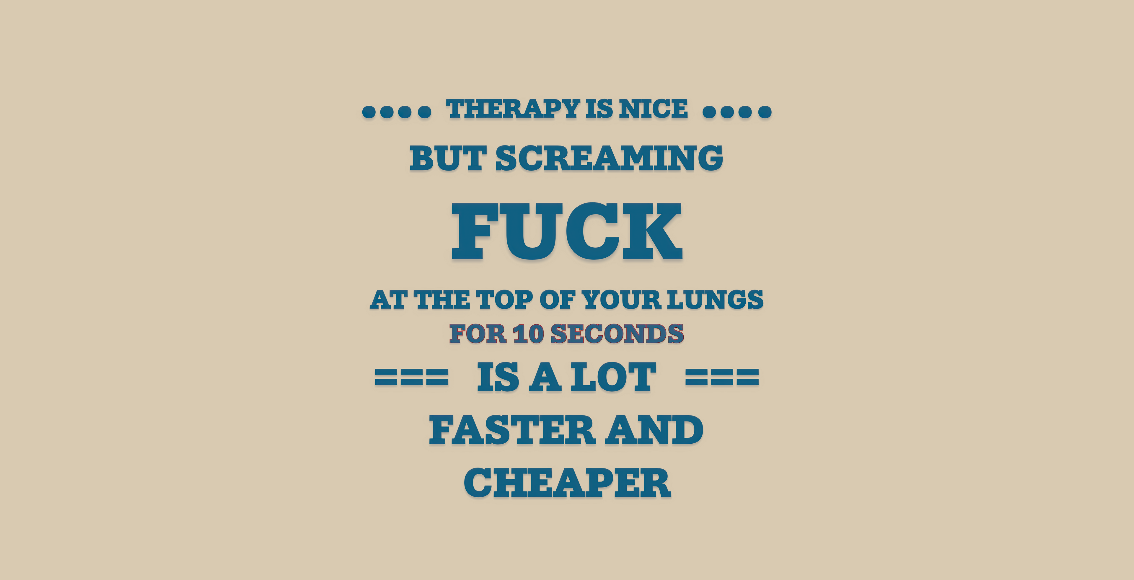Stubby Holder - Therapy is Nice