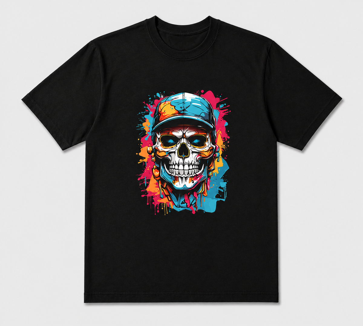 BDG Graphic T-Shirt - Neon Skull Head