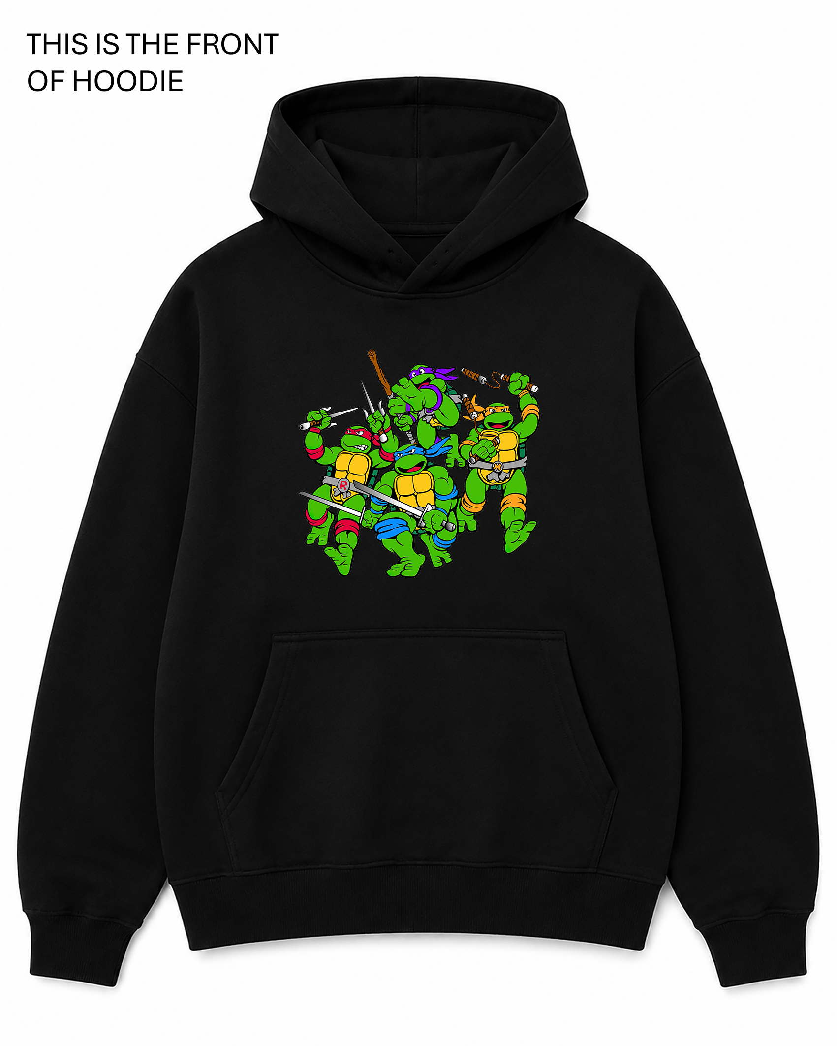 BDG Graphic Hoodie - Ninja Turtles Cartoon