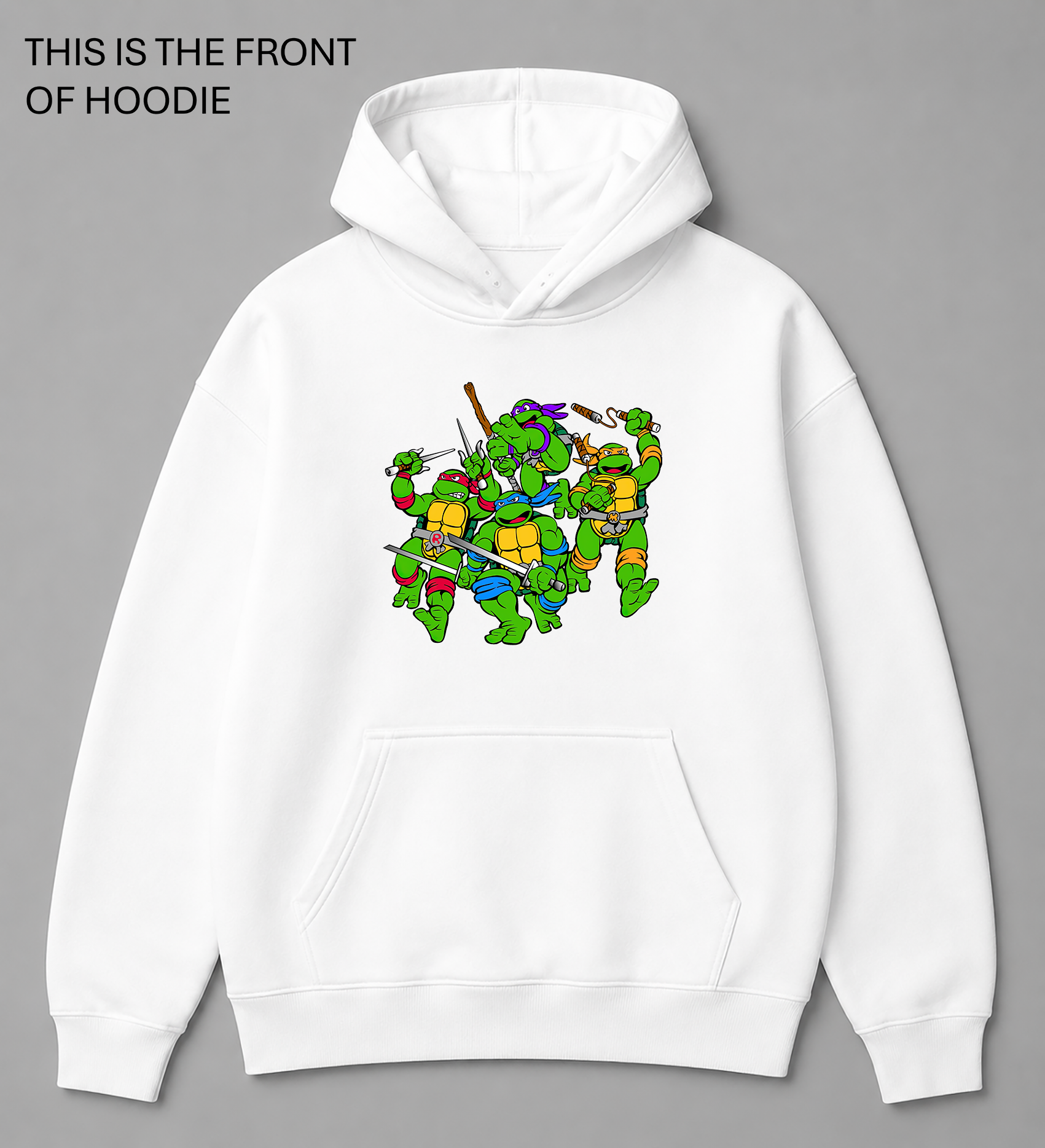 BDG Graphic Hoodie - Ninja Turtles Cartoon