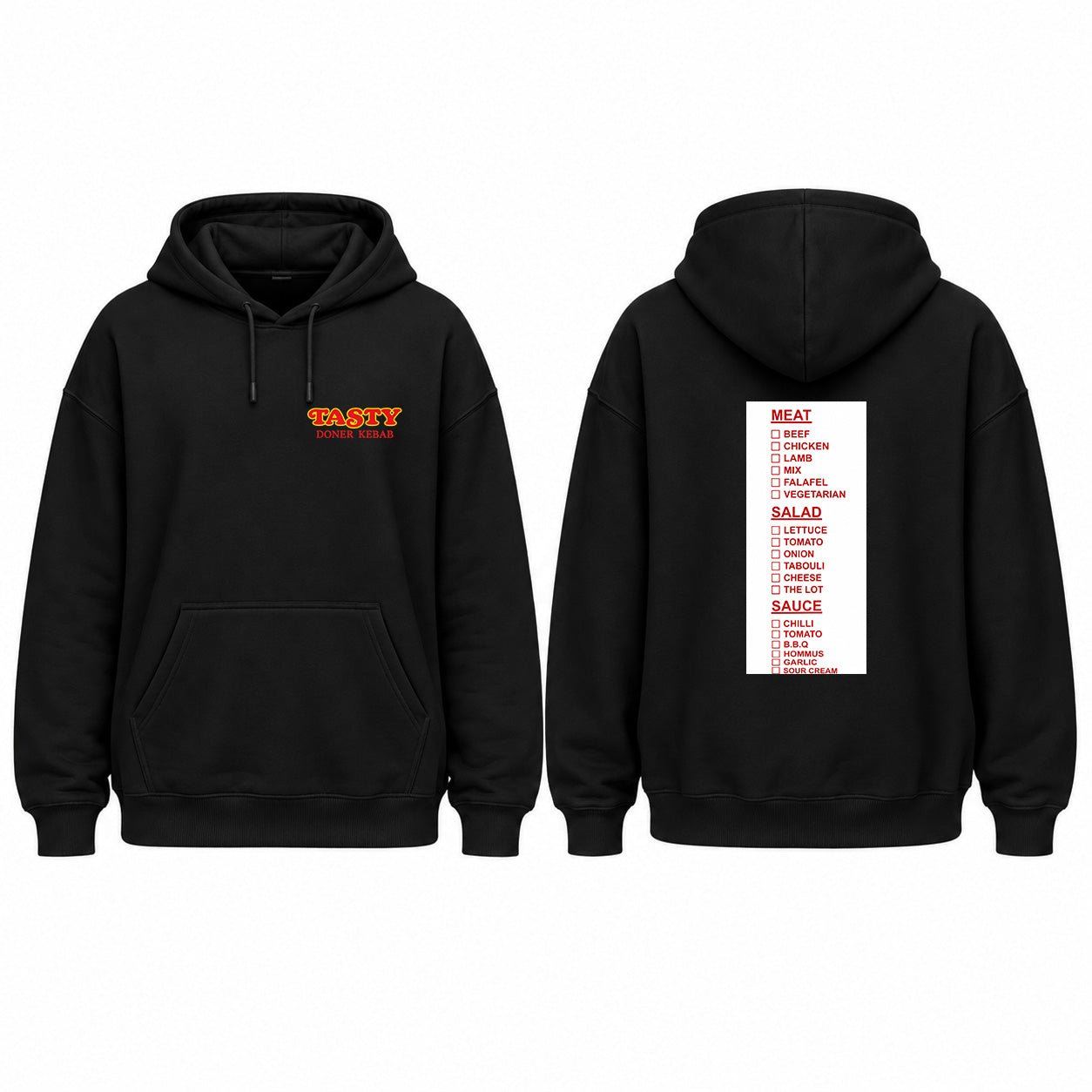 Tasty Kebab Graphic Hoodie - Built Different Goods