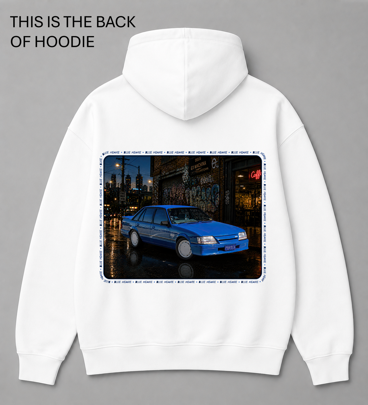 BDG Graphic Hoodie - Holden VK SS Blue Meanie