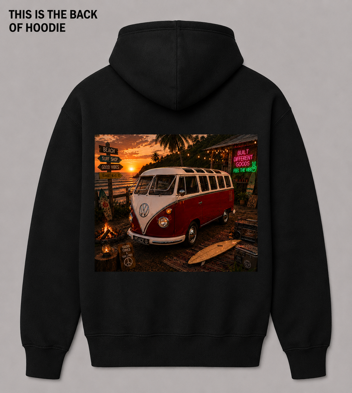 BDG Graphic Hoodie - VW Kombi Van