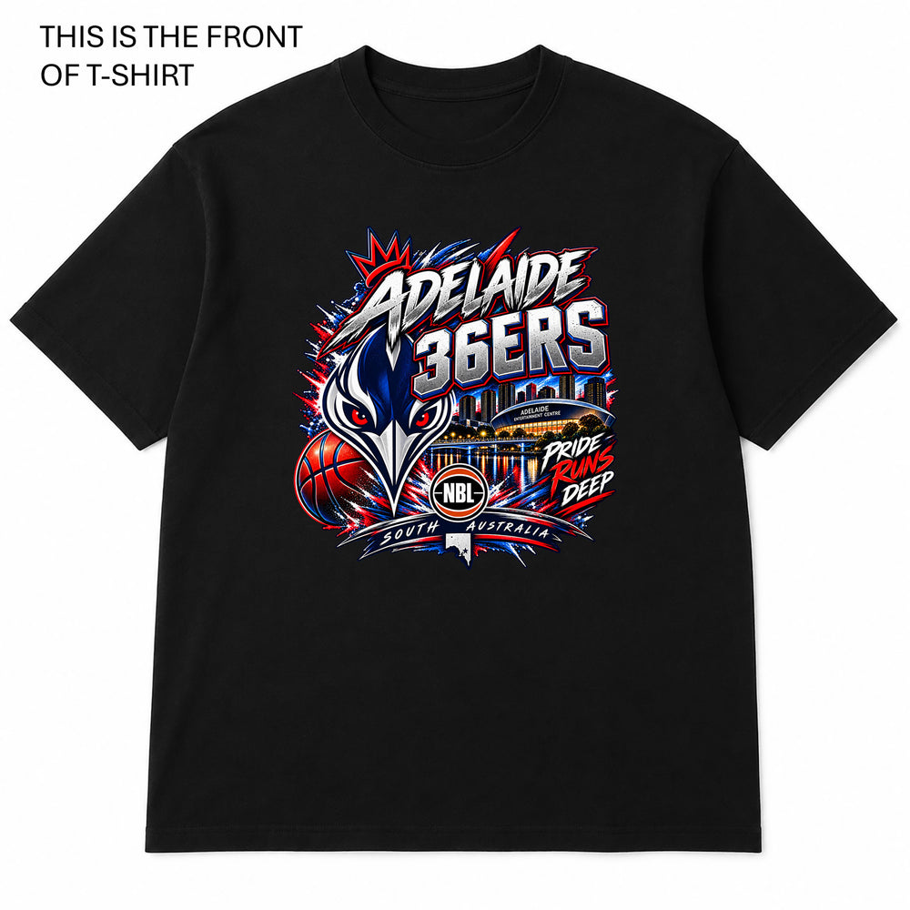 Adelaide 36ers NBL Graphic T-Shirt - Built Different Goods