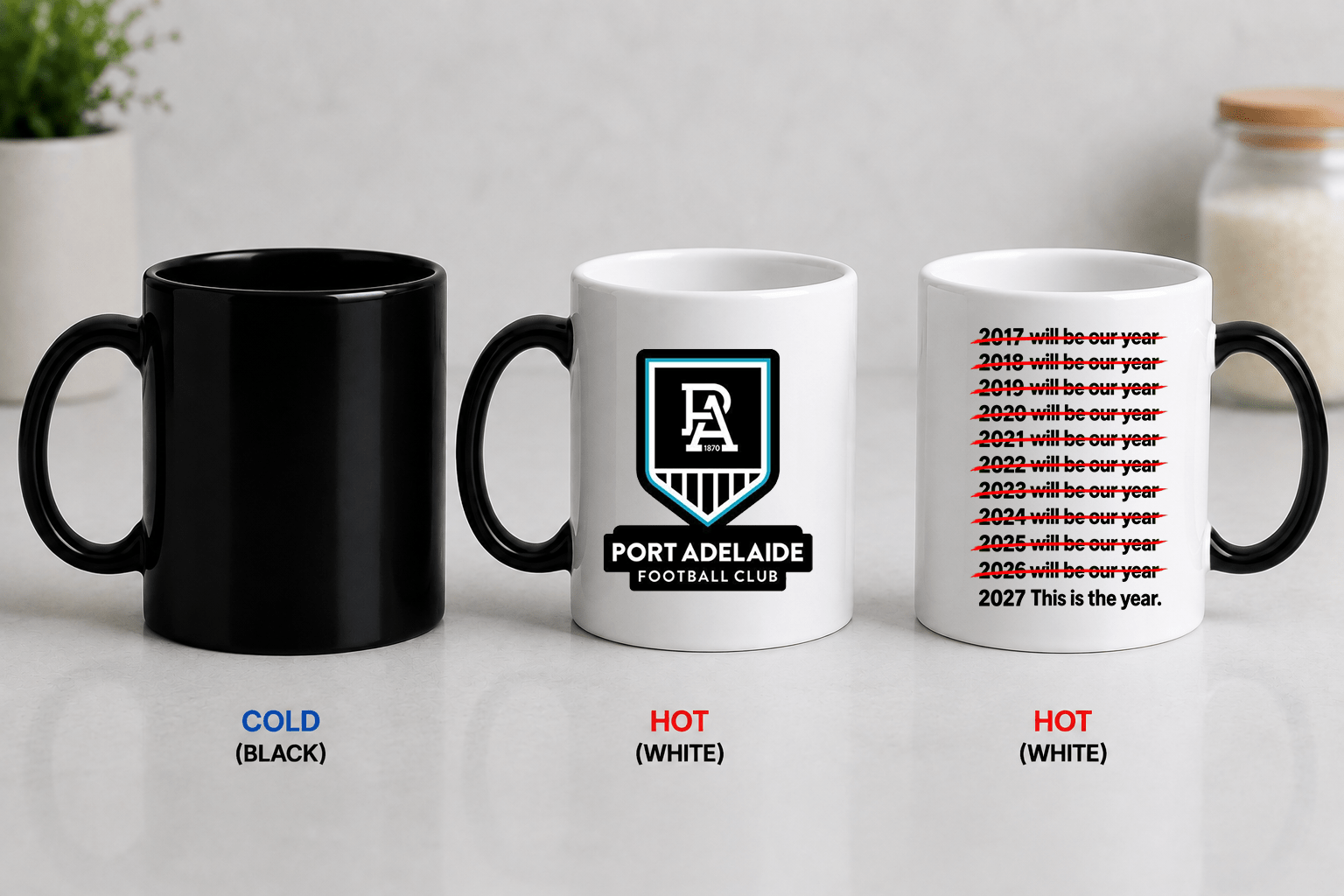 AFL Colour Changing Mug – Will Be Our Year - Built Different Goods