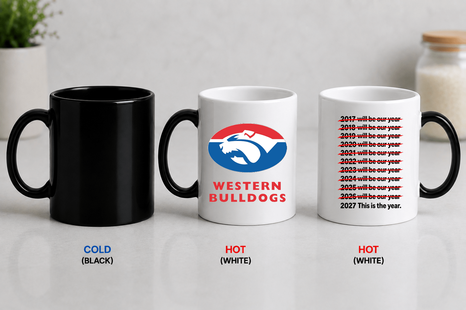 AFL Colour Changing Mug – Will Be Our Year - Built Different Goods