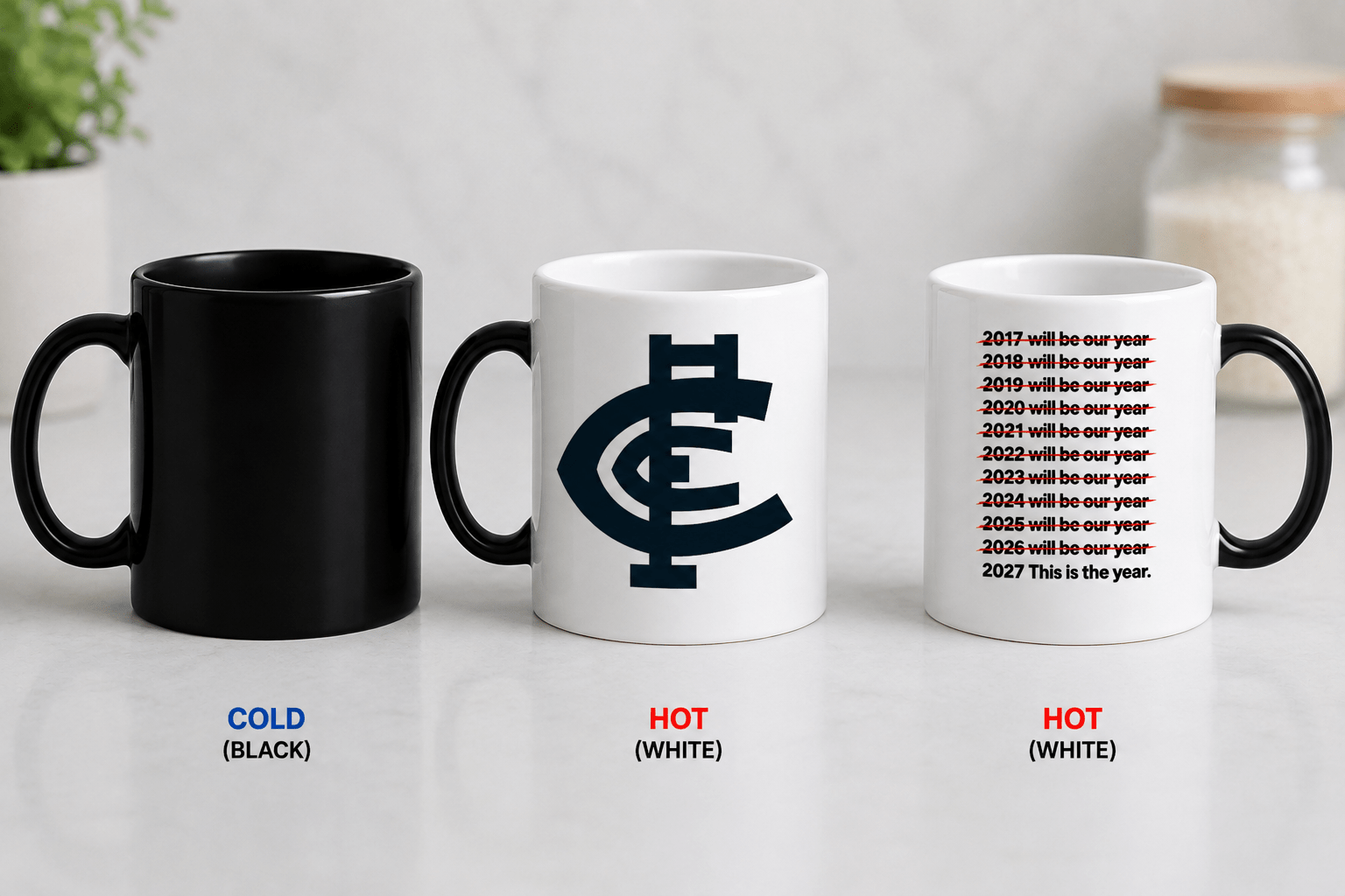 AFL Colour Changing Mug – Will Be Our Year - Built Different Goods