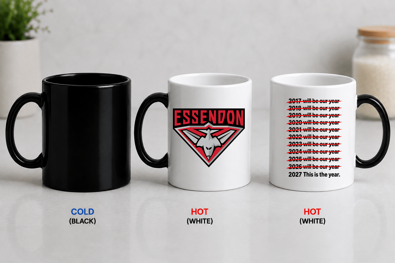 AFL Colour Changing Mug – Will Be Our Year - Built Different Goods