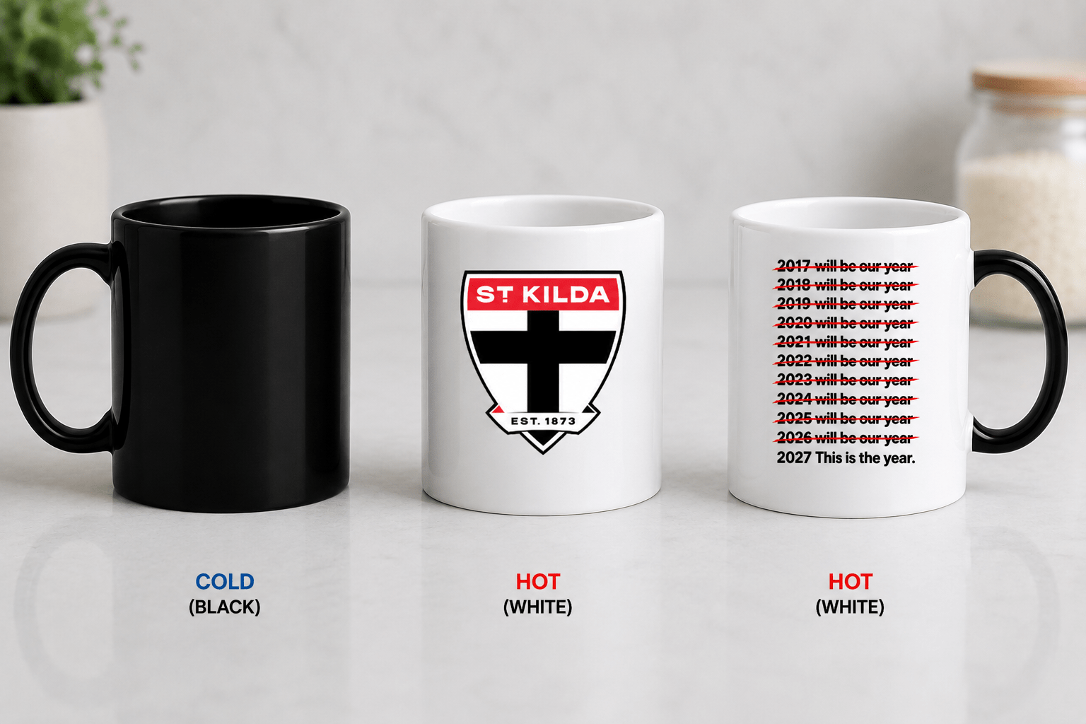 AFL Colour Changing Mug – Will Be Our Year - Built Different Goods
