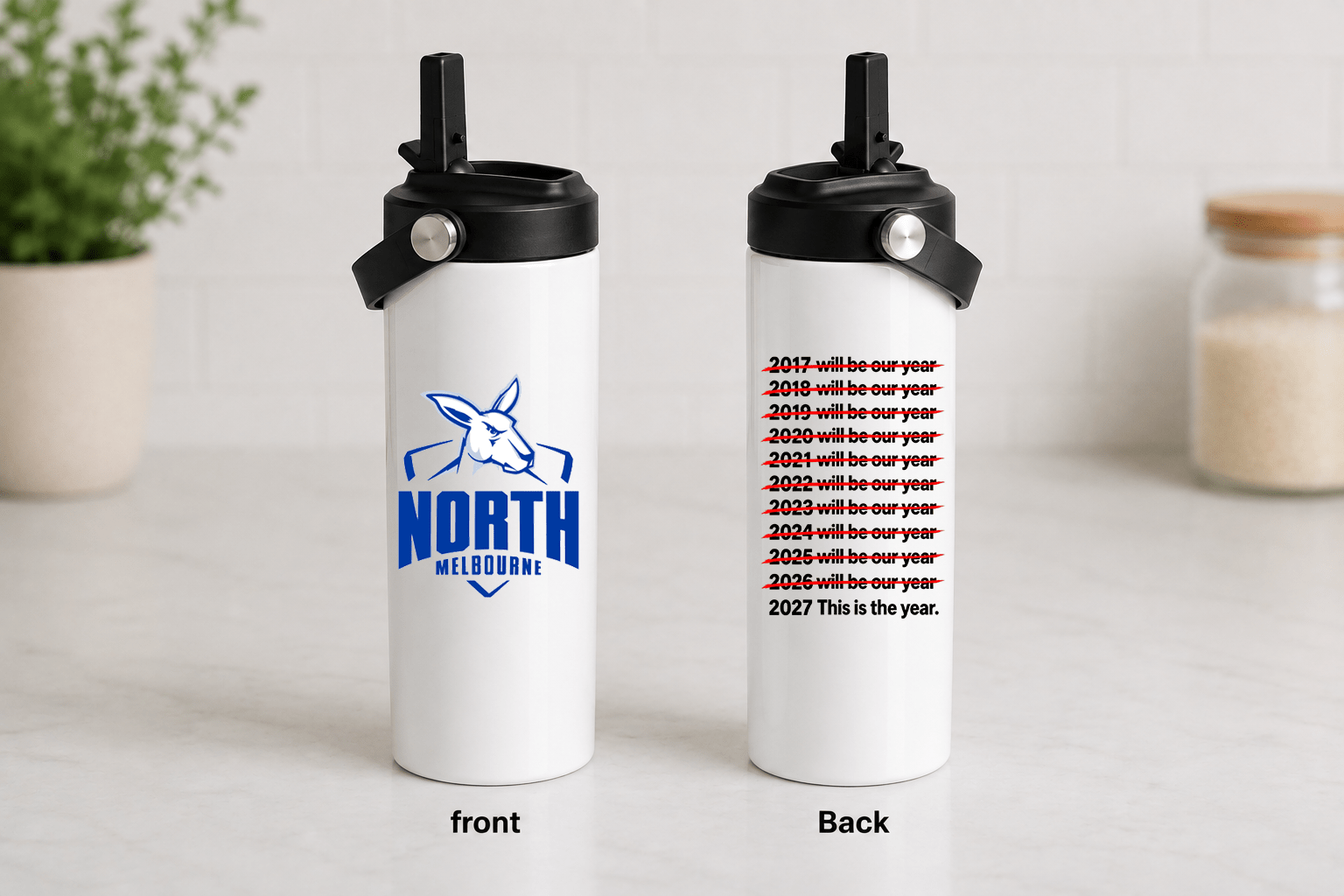 AFL 20oz Stainless Steel Tumbler – Will Be Our Year - Built Different Goods