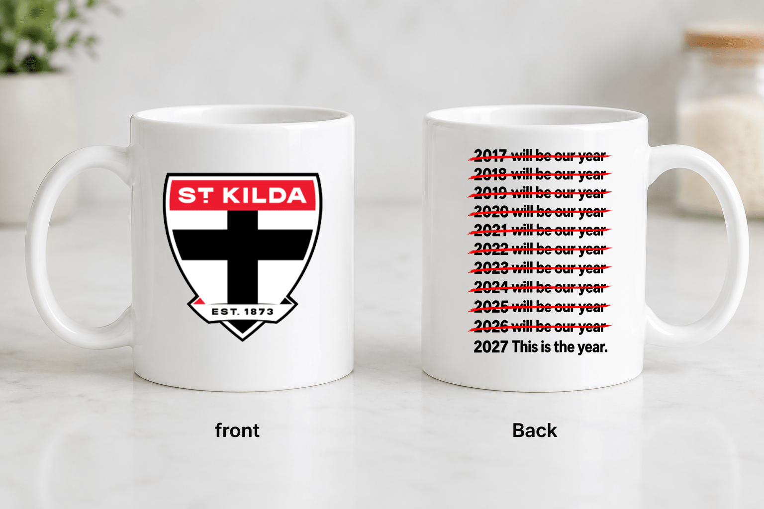AFL 11oz Mug – Will Be Our Year | Built Different Goods - Built Different Goods