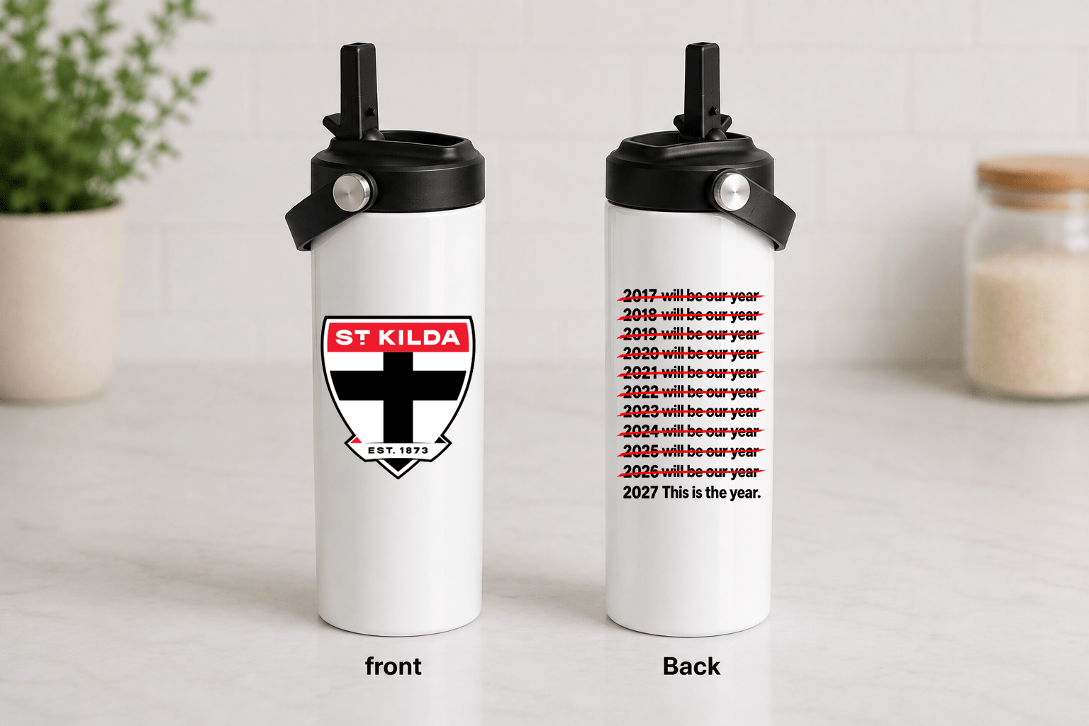 AFL 20oz Stainless Steel Tumbler – Will Be Our Year - Built Different Goods