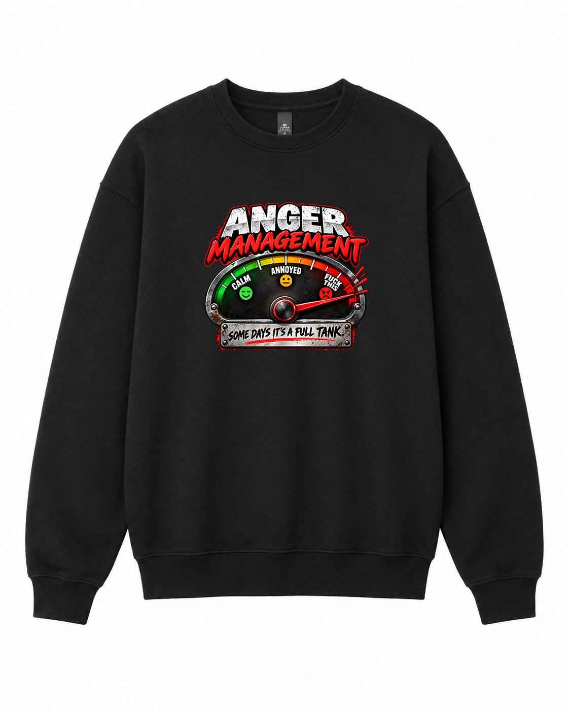 Anger Management Graphic Crewneck Sweatshirt