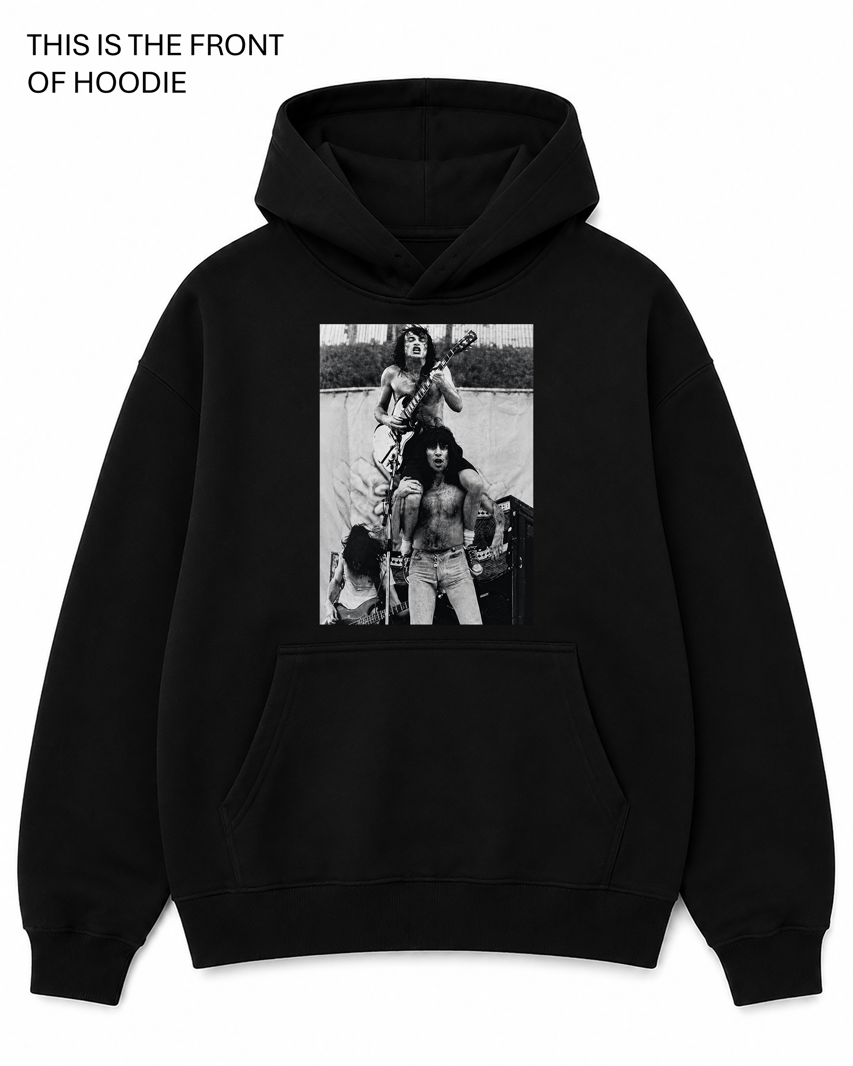 BDG Graphic Hoodie - Angus Young and Bon Scott