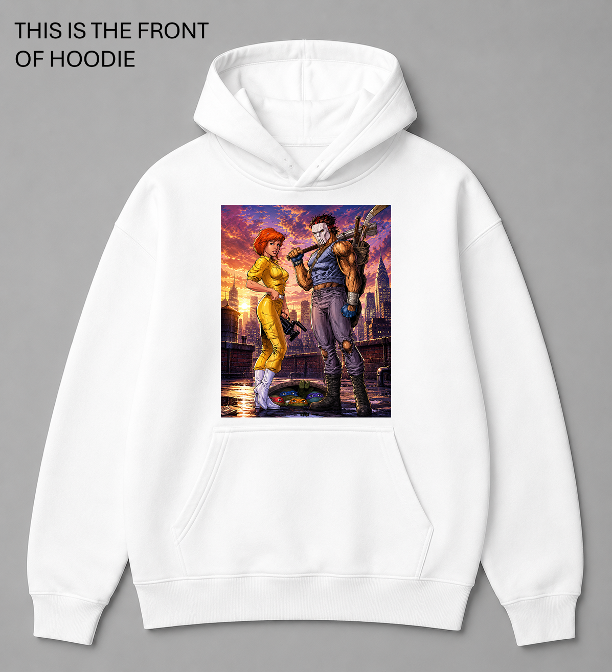 BDG Graphic Hoodie - April O'Neil and Casey Jones