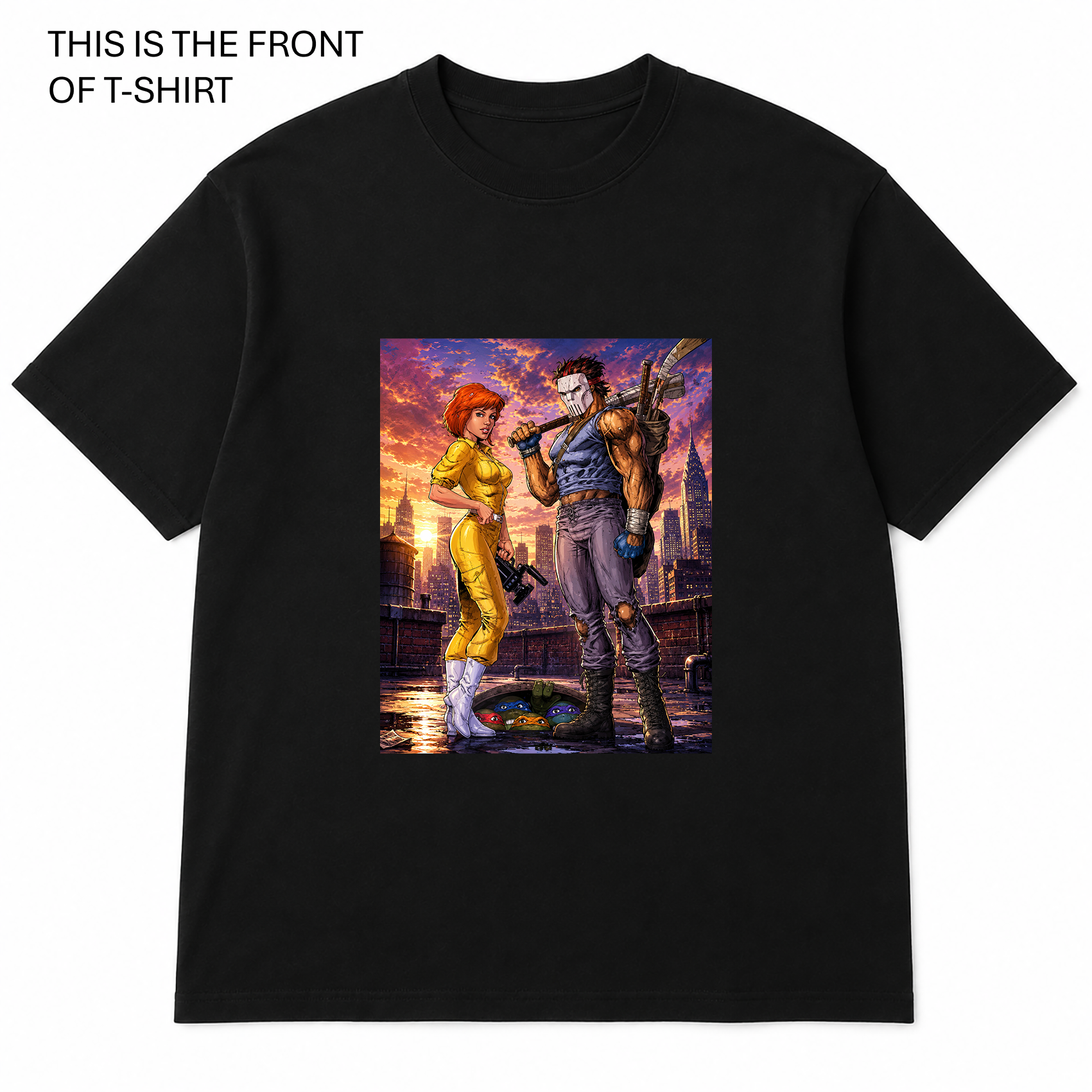 BDG Graphic T-Shirt - April O'Neil and Casey Jones