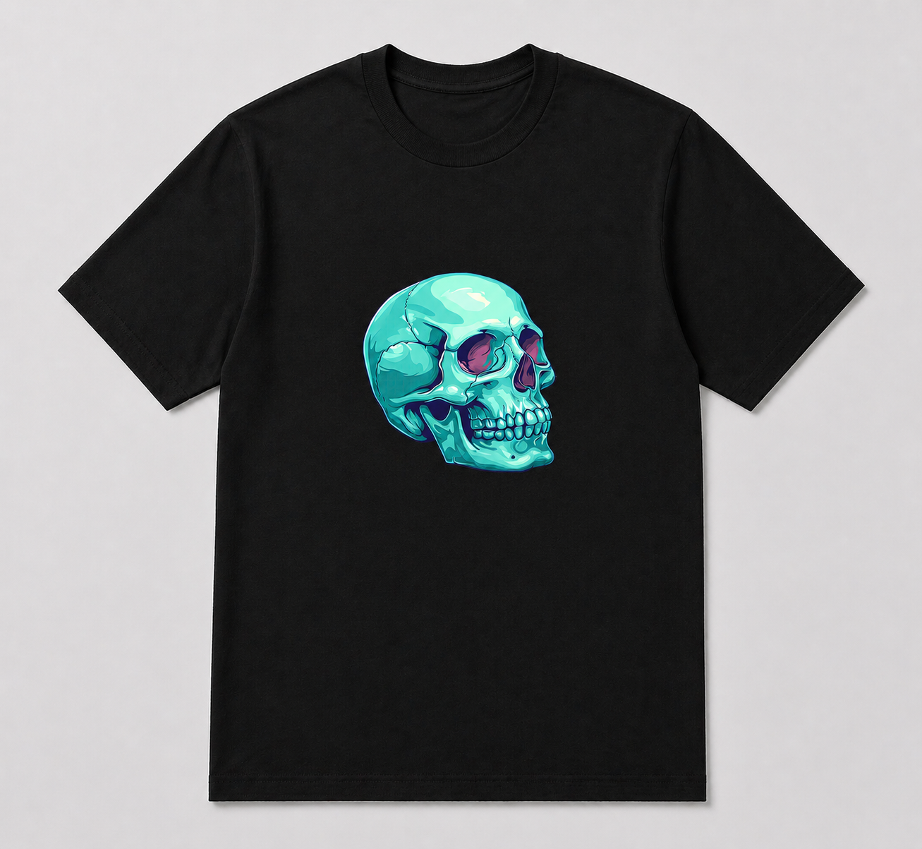 BDG Graphic T-Shirt - Aqua Skull