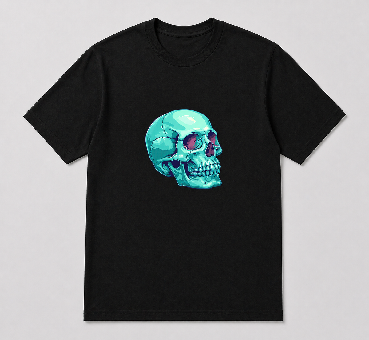 BDG Graphic T-Shirt - Aqua Skull