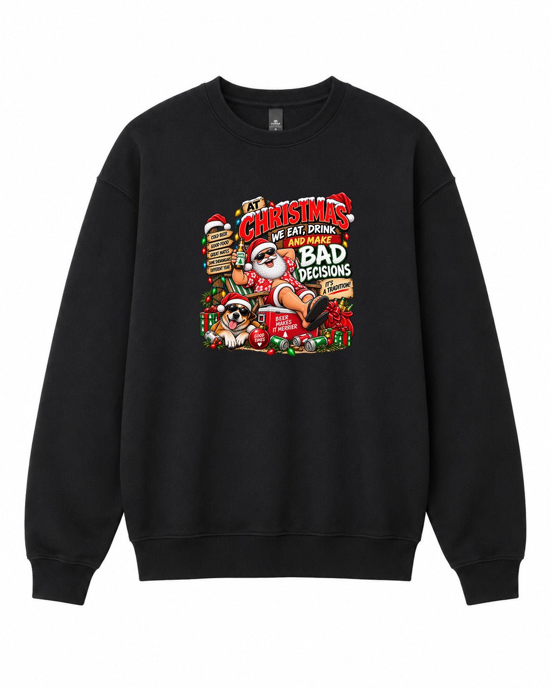 At Christmas Graphic Crewneck Sweatshirt - Built Different Goods
