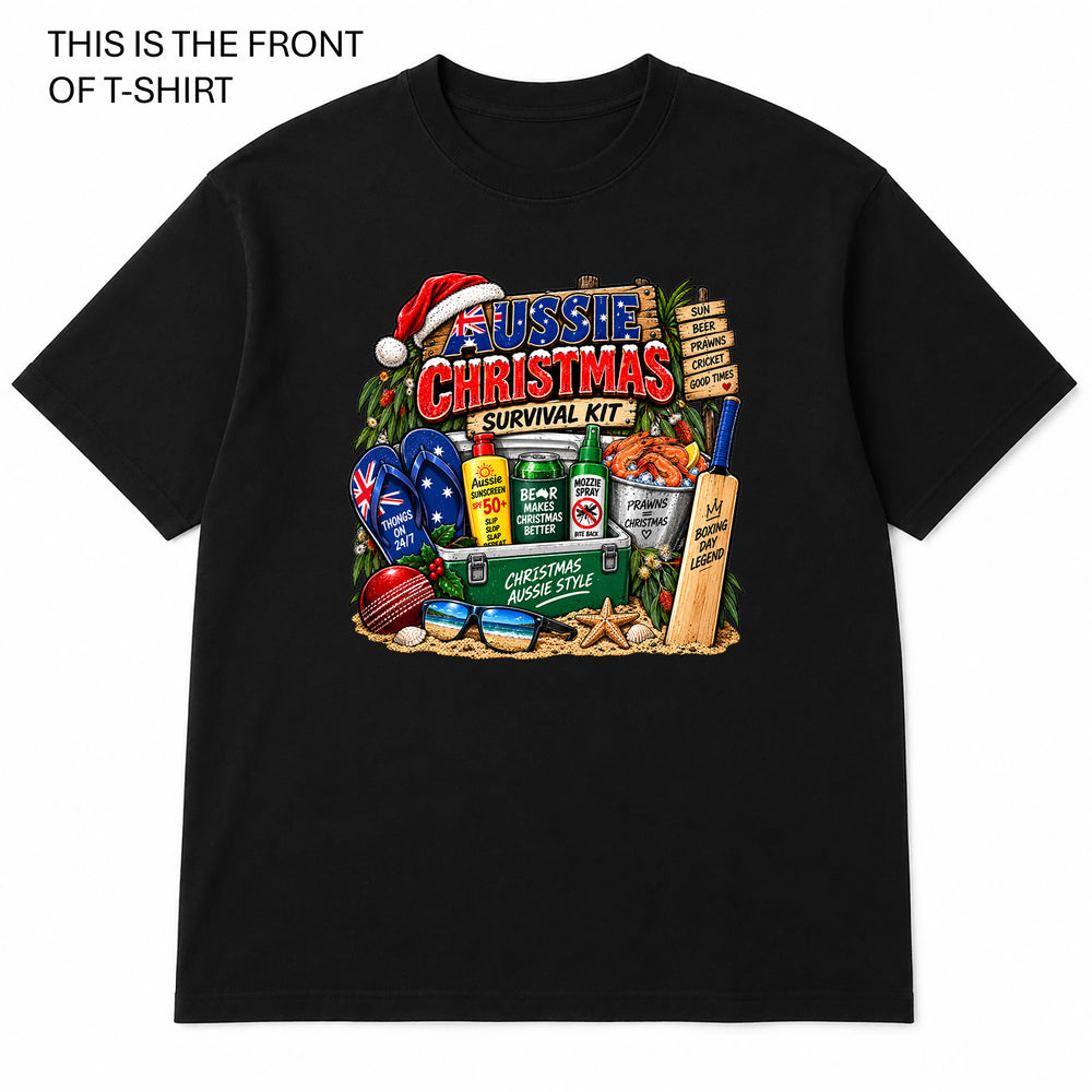 Aussie Christmas Graphic T-Shirt - Built Different Goods