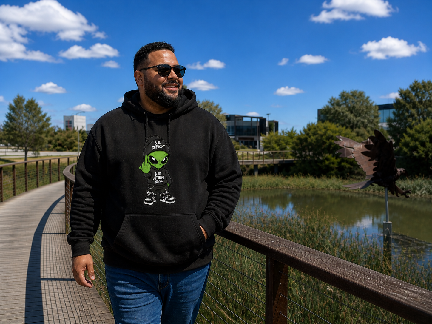 BDG Graphic Hoodie - BDG Alien