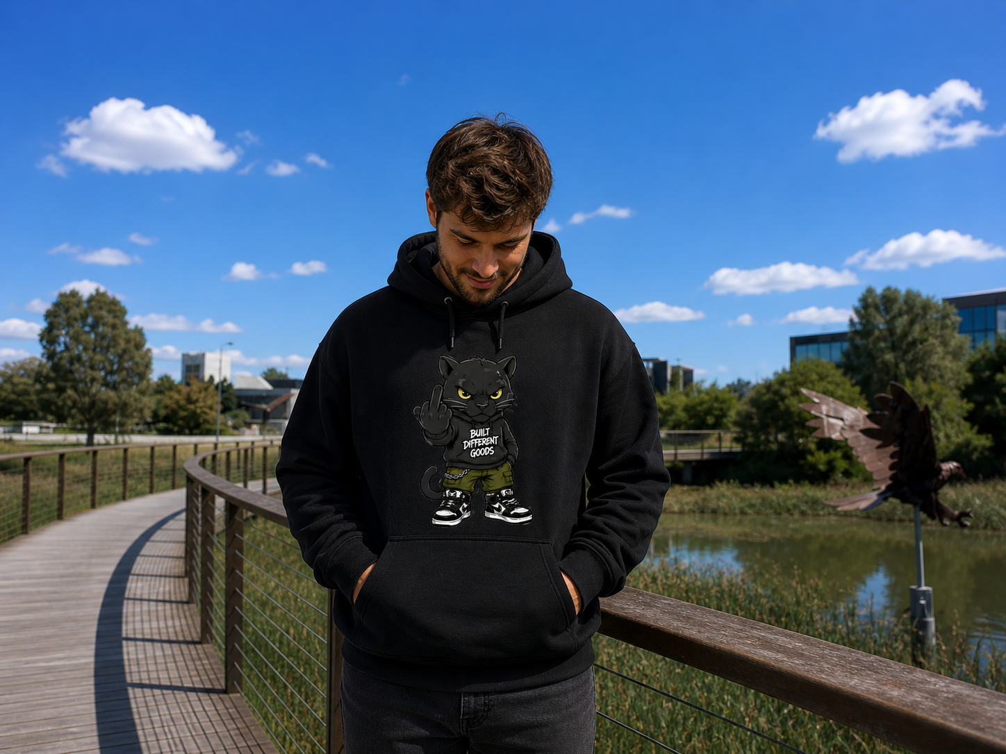 BDG Graphic Hoodie - BDG Cat