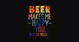 5mm Neoprene Stubby Holder for 375ml Cans  - Beer makes me happy.... You, not so much