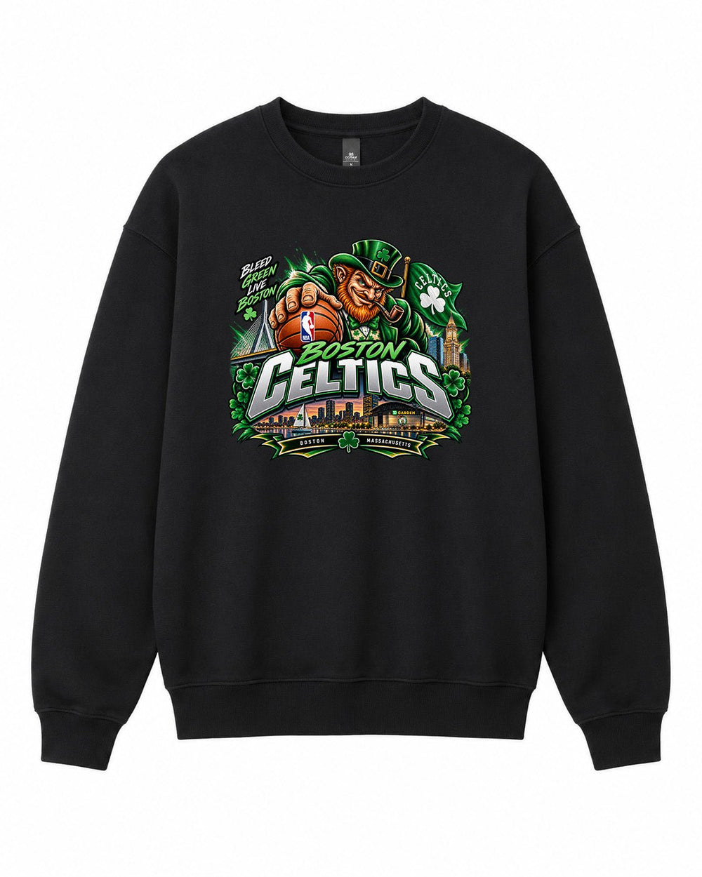 Boston Celtics Graphic Crewneck Sweatshirt - Built Different Goods