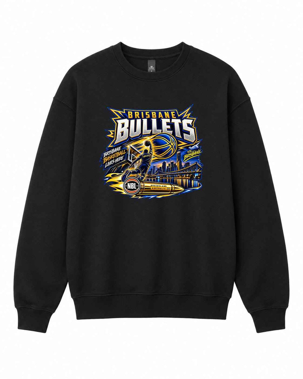 Brisbane Bullets NBL Graphic Crewneck Sweatshirt