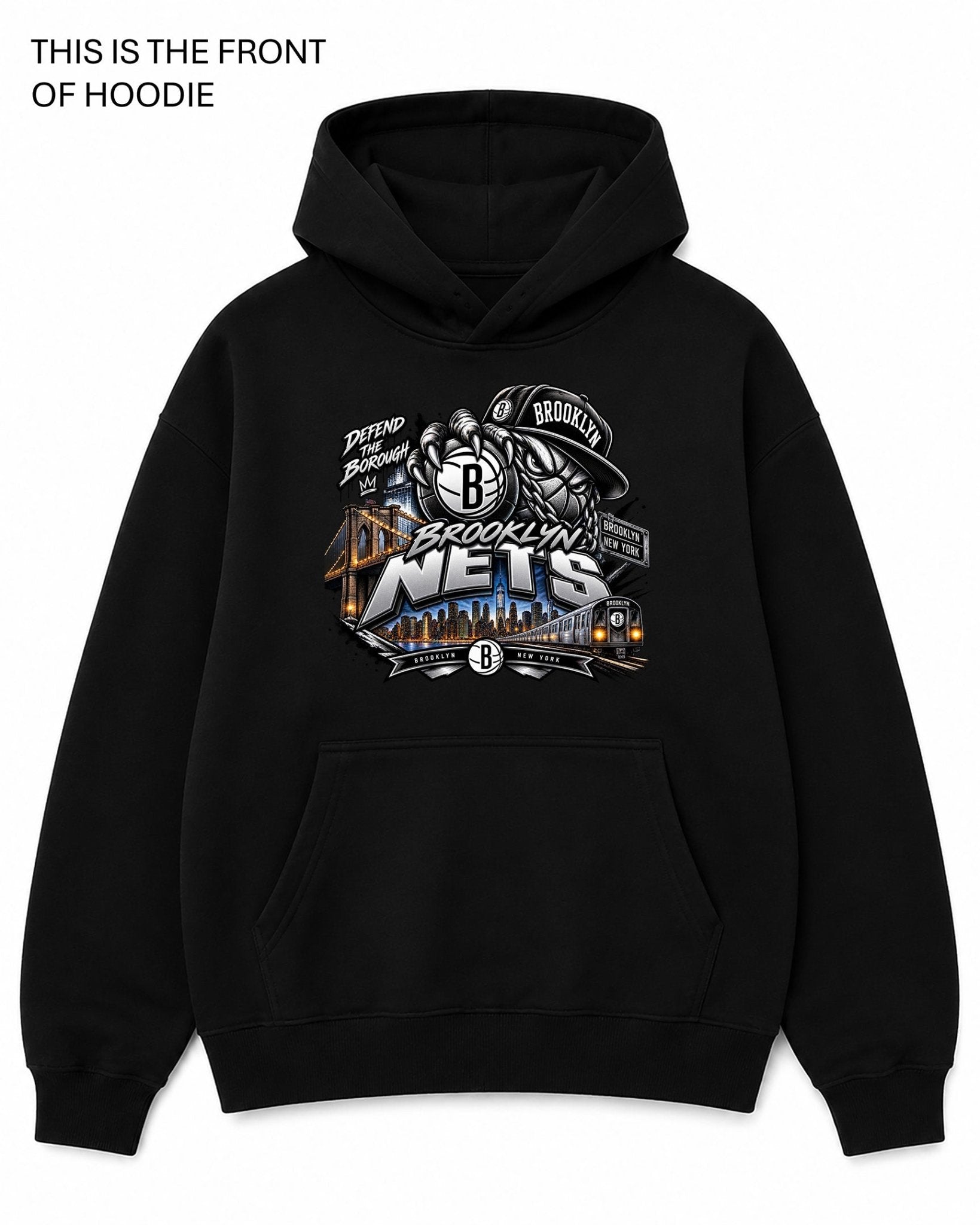 Brooklyn Nets Graphic Hoodie - Built Different Goods