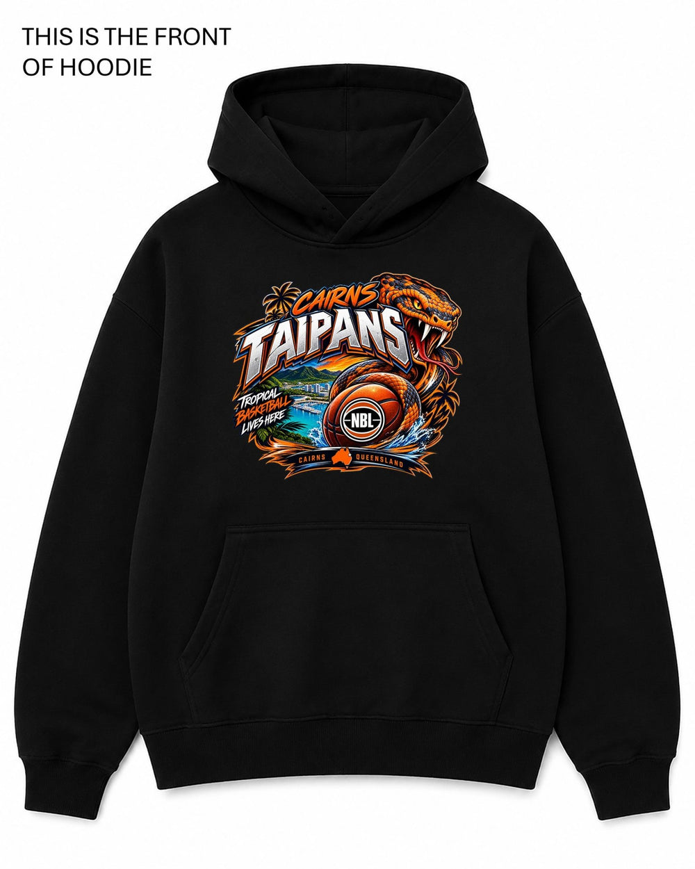Cairns Taipans NBL Graphic Hoodie - Built Different Goods