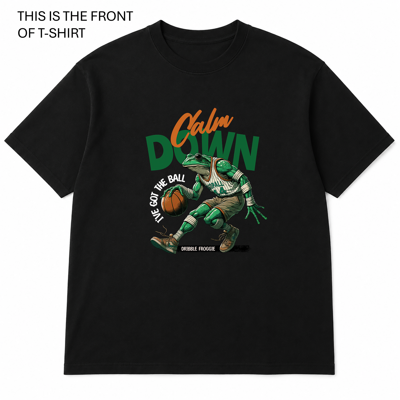 BDG Graphic T-Shirt - Calm Down Frog