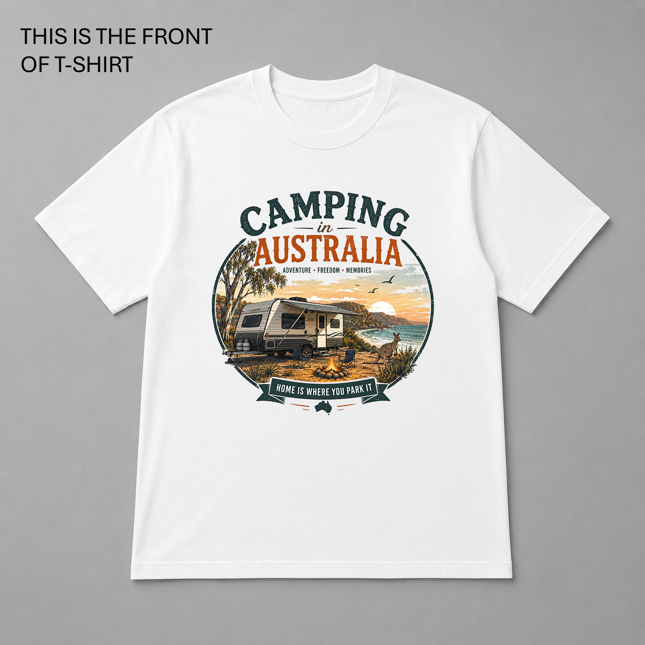 BDG Graphic T-Shirt - Camping, home is where you park it