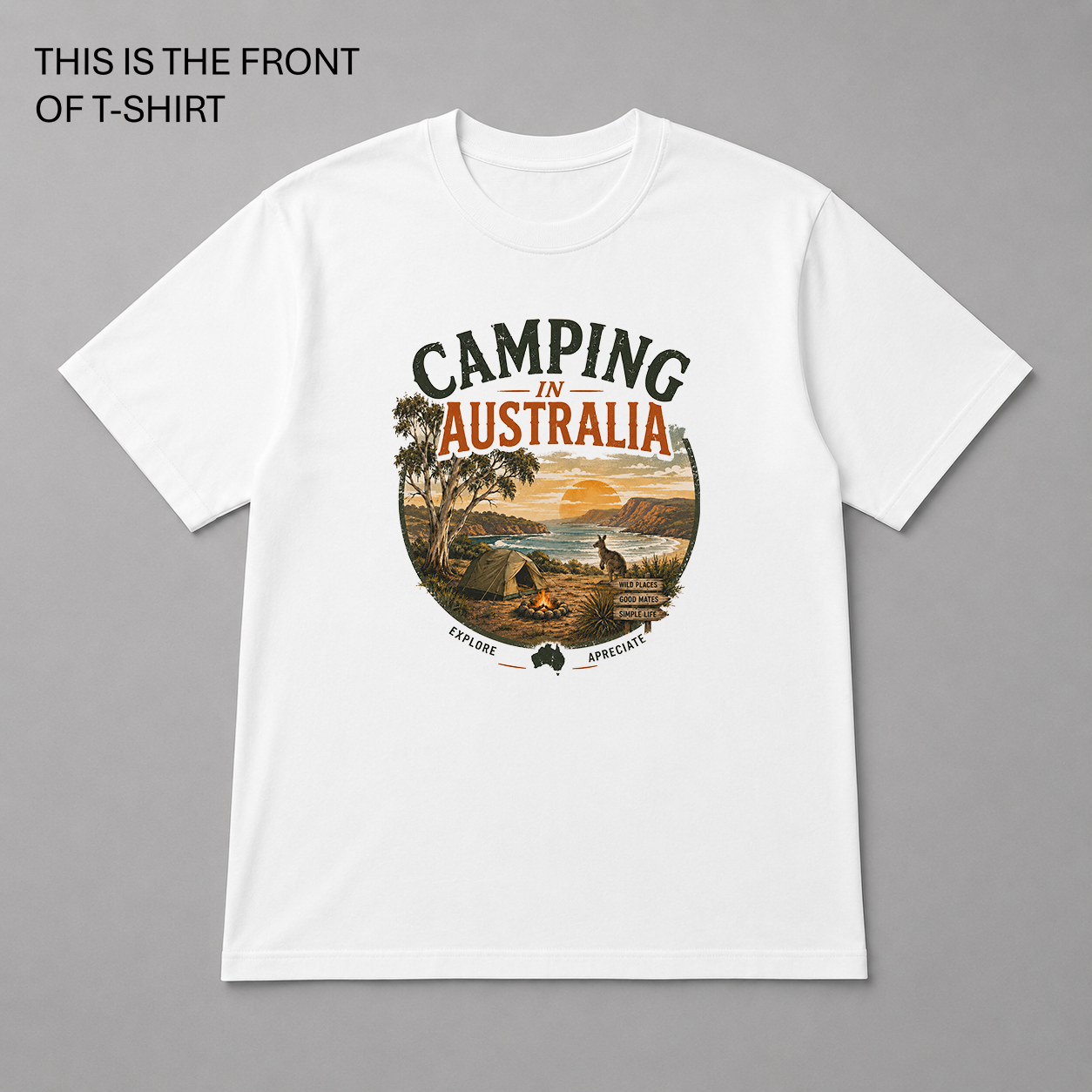 BDG Graphic T-Shirt - Camping in Australia