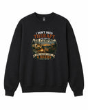 BDG Crew Neck Sweatshirt - Camping is my therapy - Built Different Goods