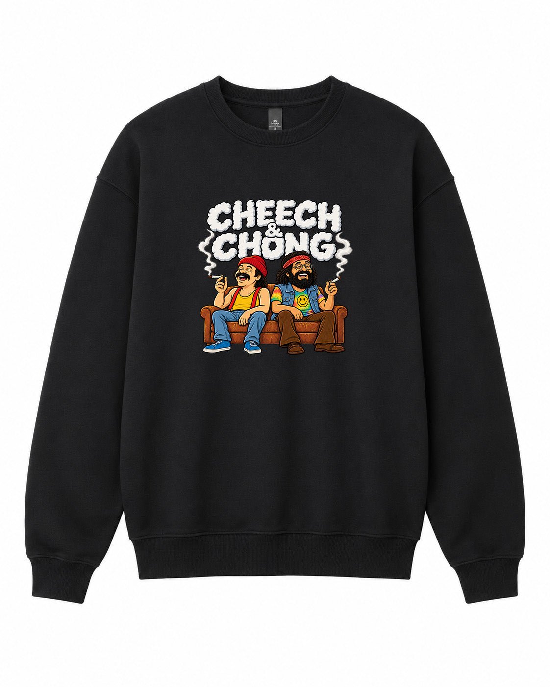 Cheech and Chong Graphic Crewneck Sweatshirt - Built Different Goods
