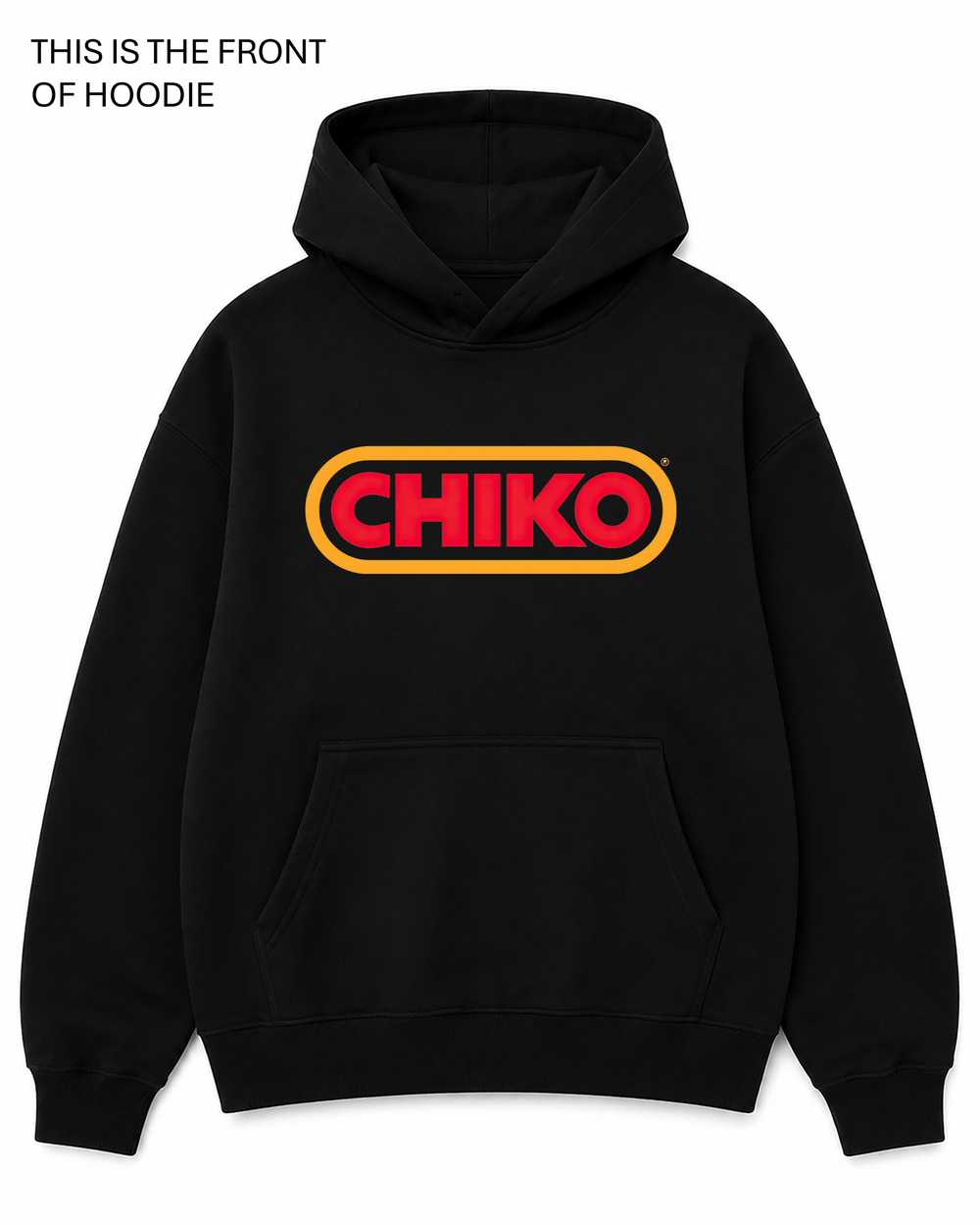 Premium graphic hoodie featuring the Chiko Roll design by Built Different Goods. Comfortable everyday hoodie available in sizes S to True 5XL.