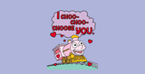 5mm Neoprene Stubby Holder for 375ml Cans - I choo choo choose you