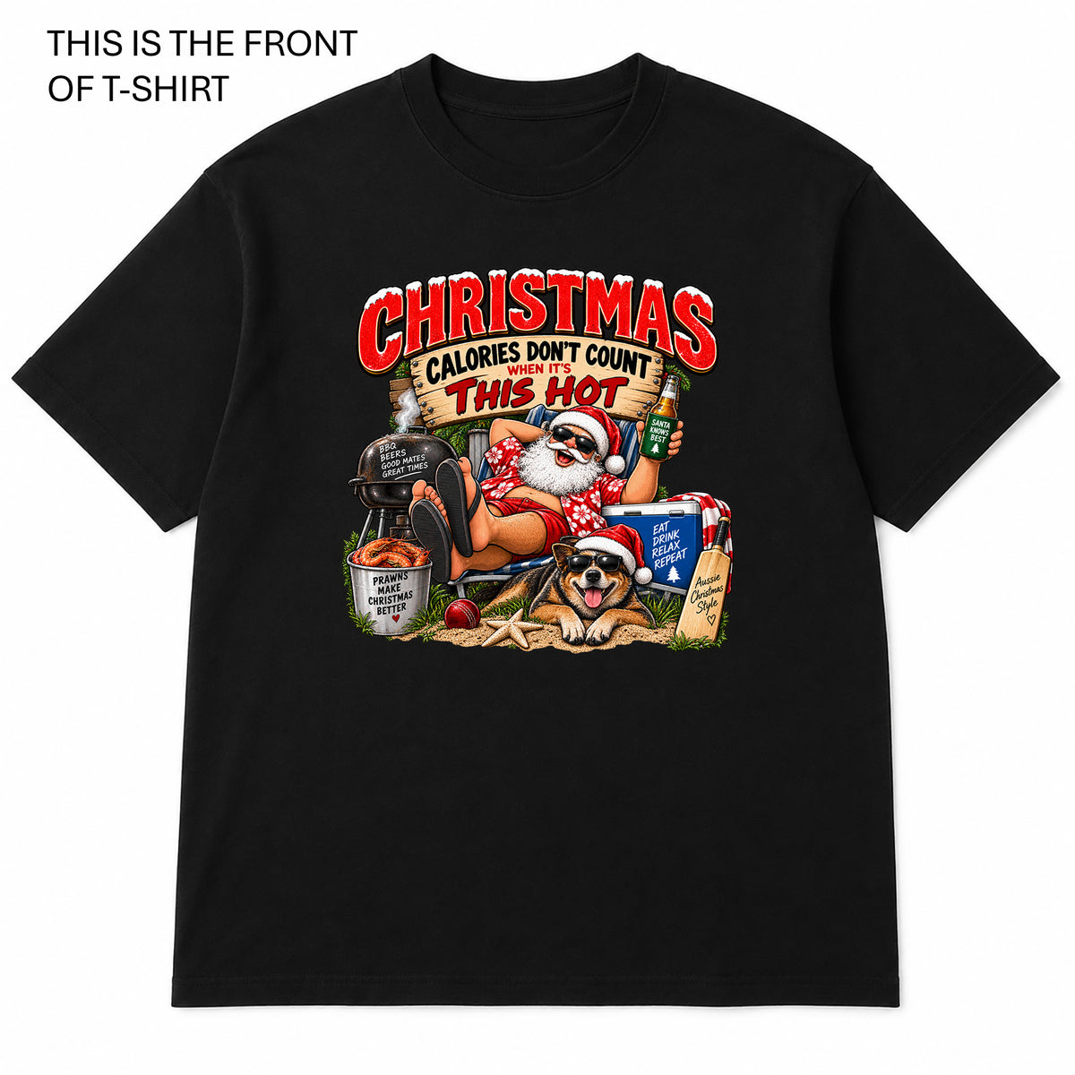 Christmas Calories Graphic T-Shirt - Built Different Goods