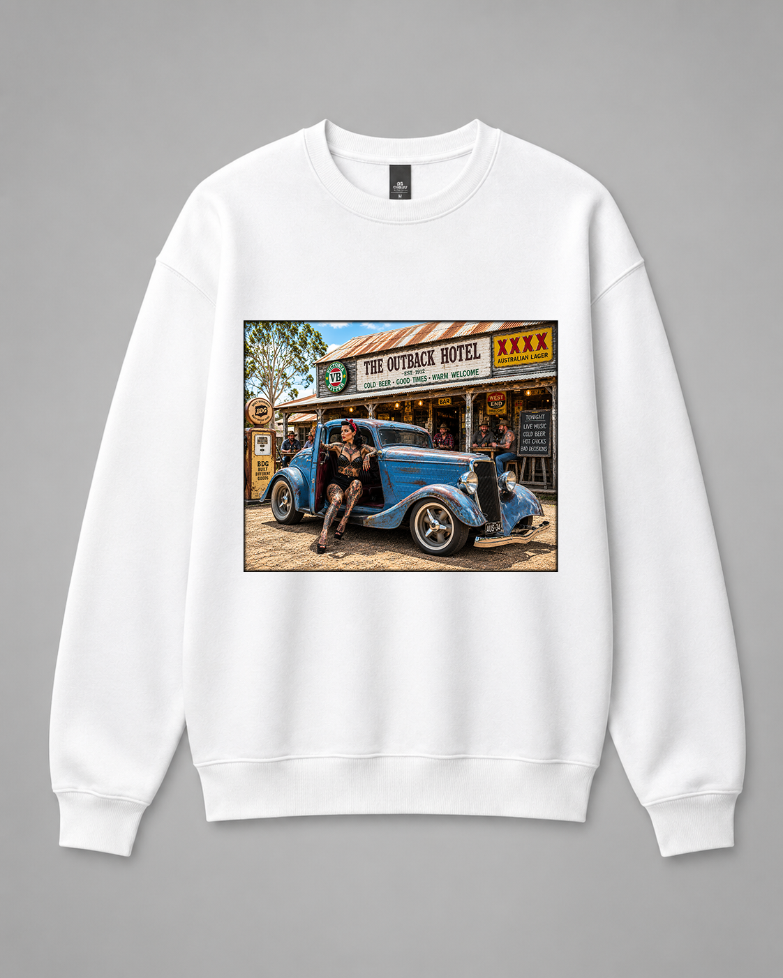 BDG Crew Neck Sweatshirt  - Ford 1934 Hot Rod