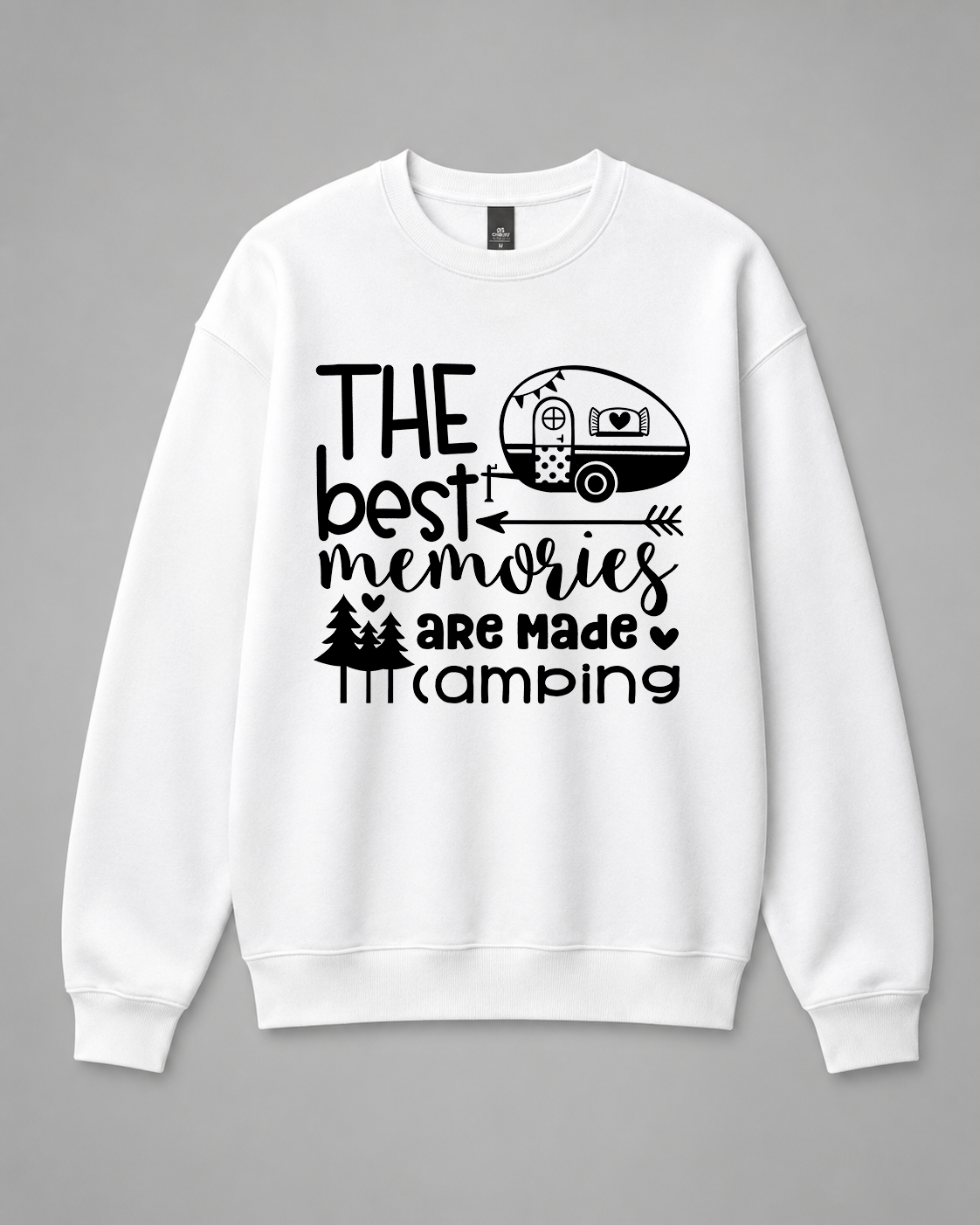 BDG Crew Neck Sweatshirt  - Best Memories are Made Camping