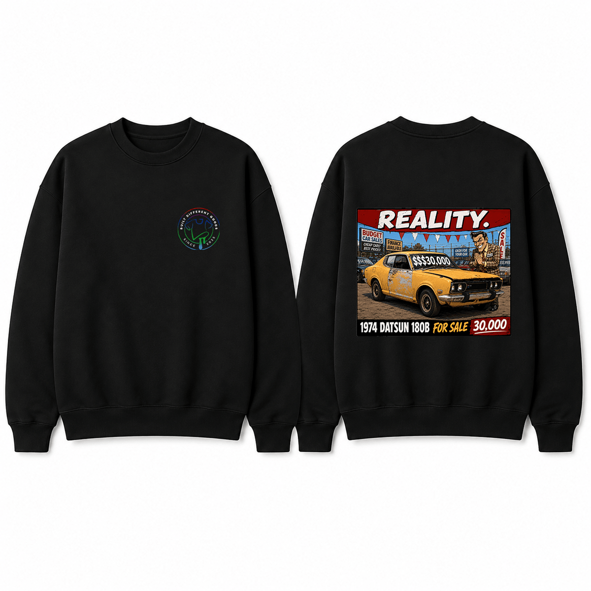 BDG Crew Neck Sweatshirt - Datsun Reality - Built Different Goods