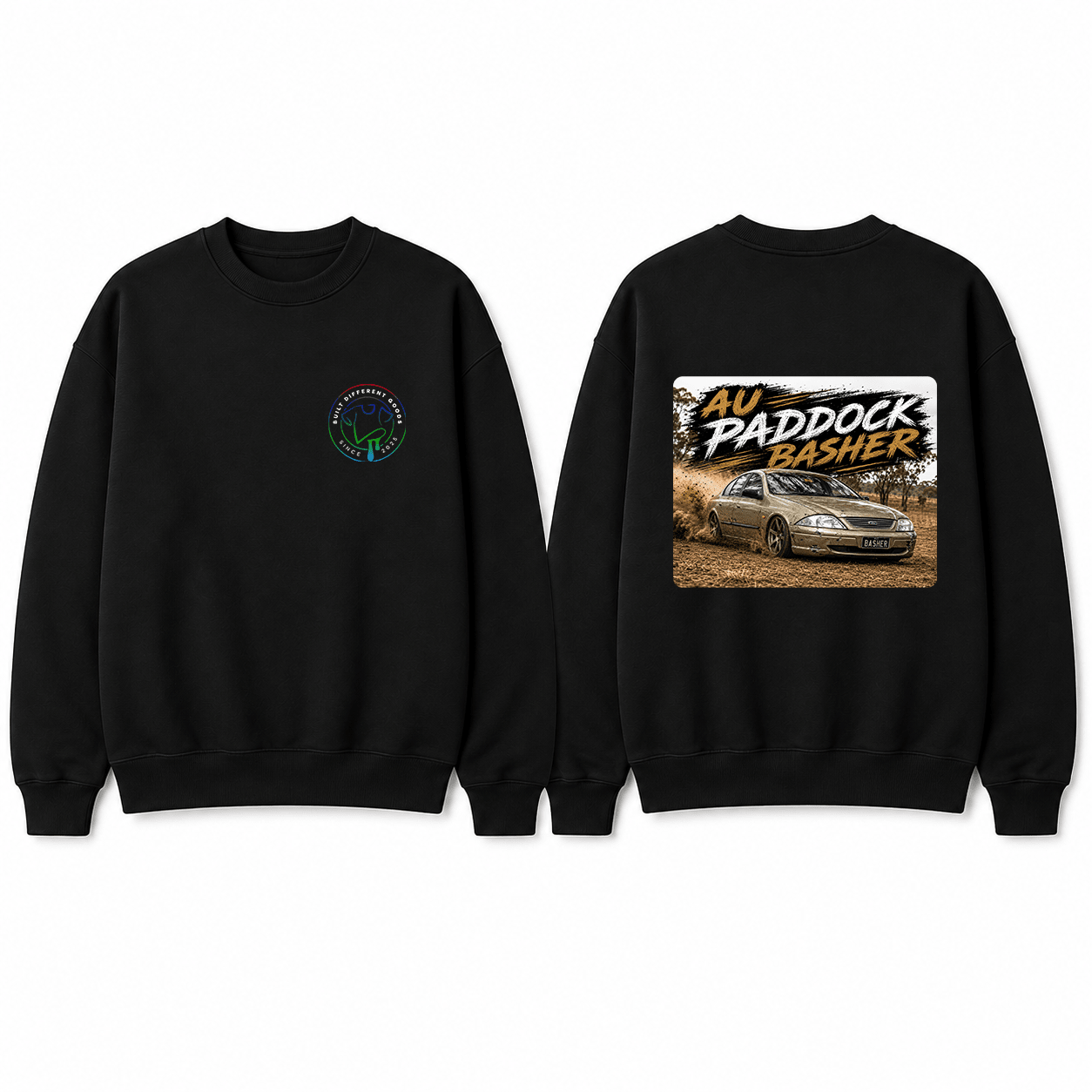 BDG Crew Neck Sweatshirt - Ford Falcon AU Paddock Basher - Built Different Goods
