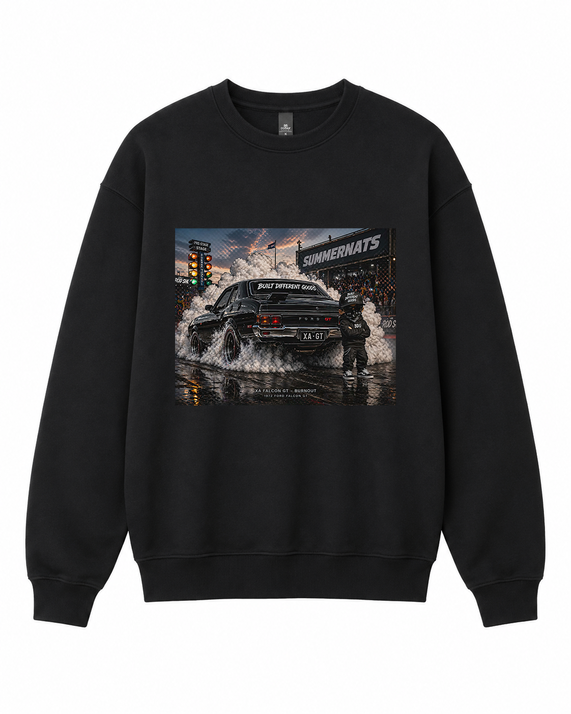 BDG Crew Neck Sweatshirt  -  Ford XA GT Black