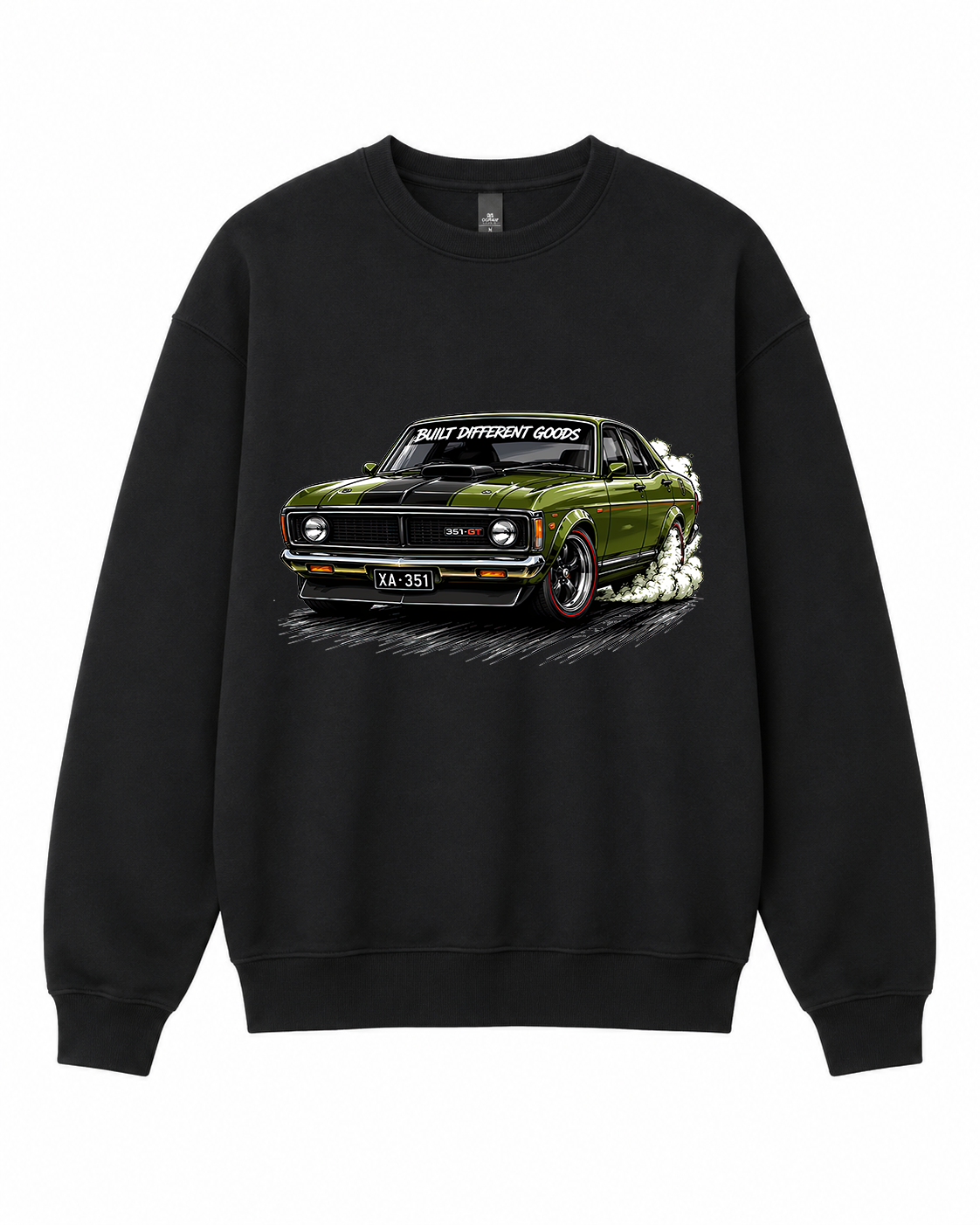 BDG Crew Neck Sweatshirt  -  Ford XA GT Green