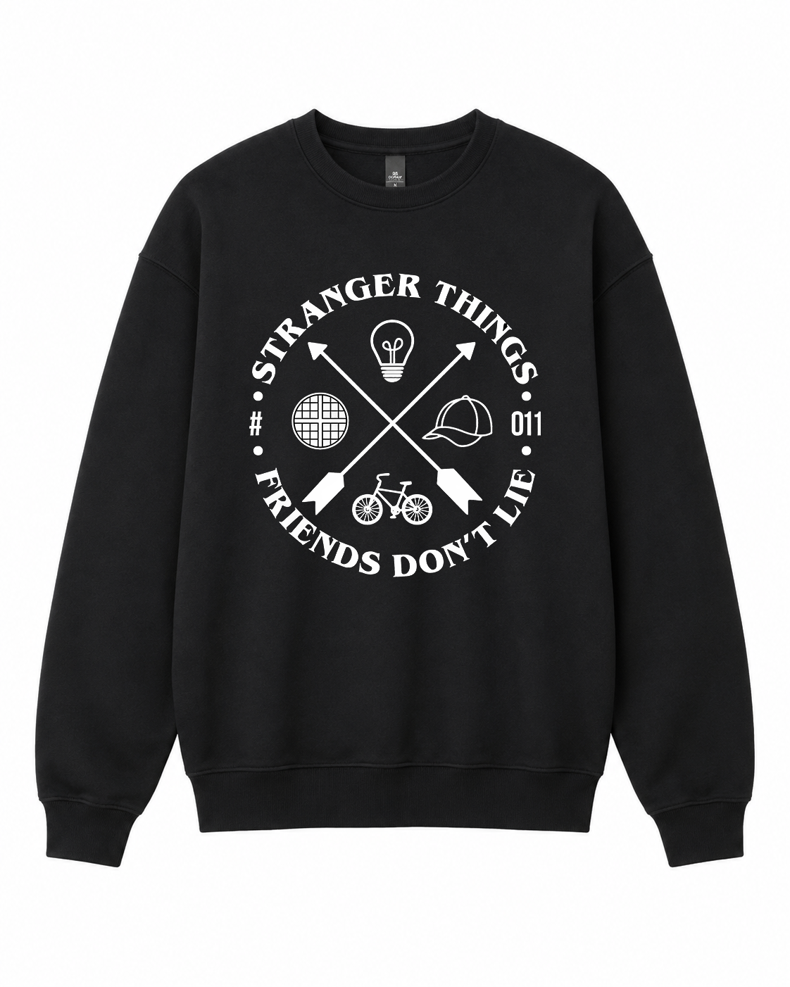 BDG Crew Neck Sweatshirt  - Stranger Things - Friends Don't Lie