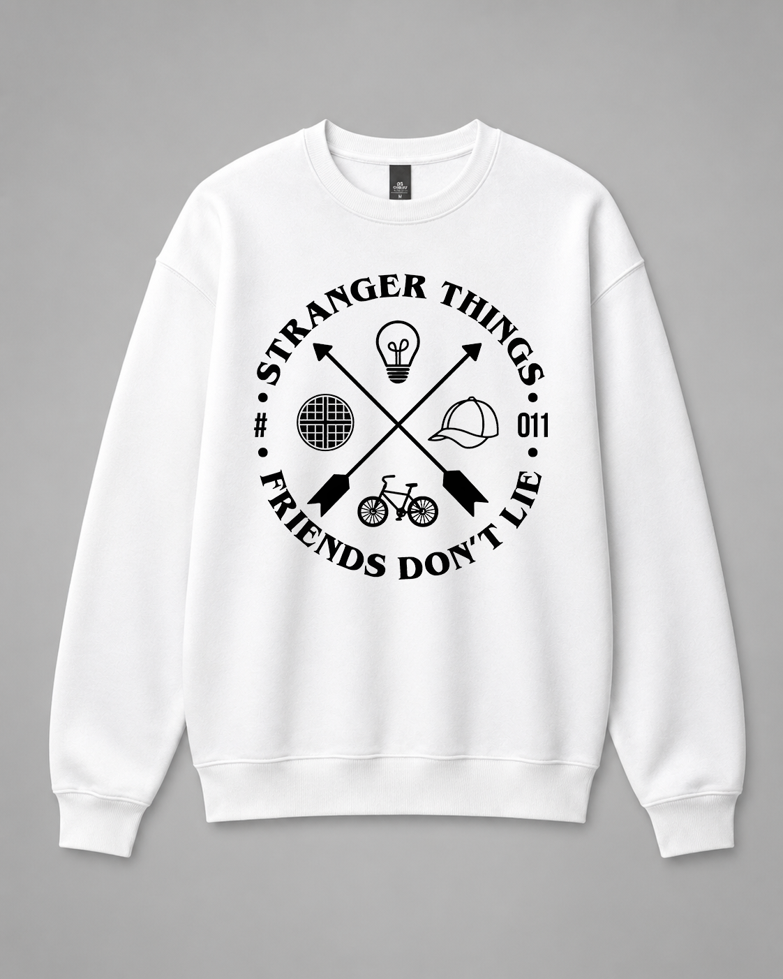 BDG Crew Neck Sweatshirt  - Stranger Things - Friends Don't Lie