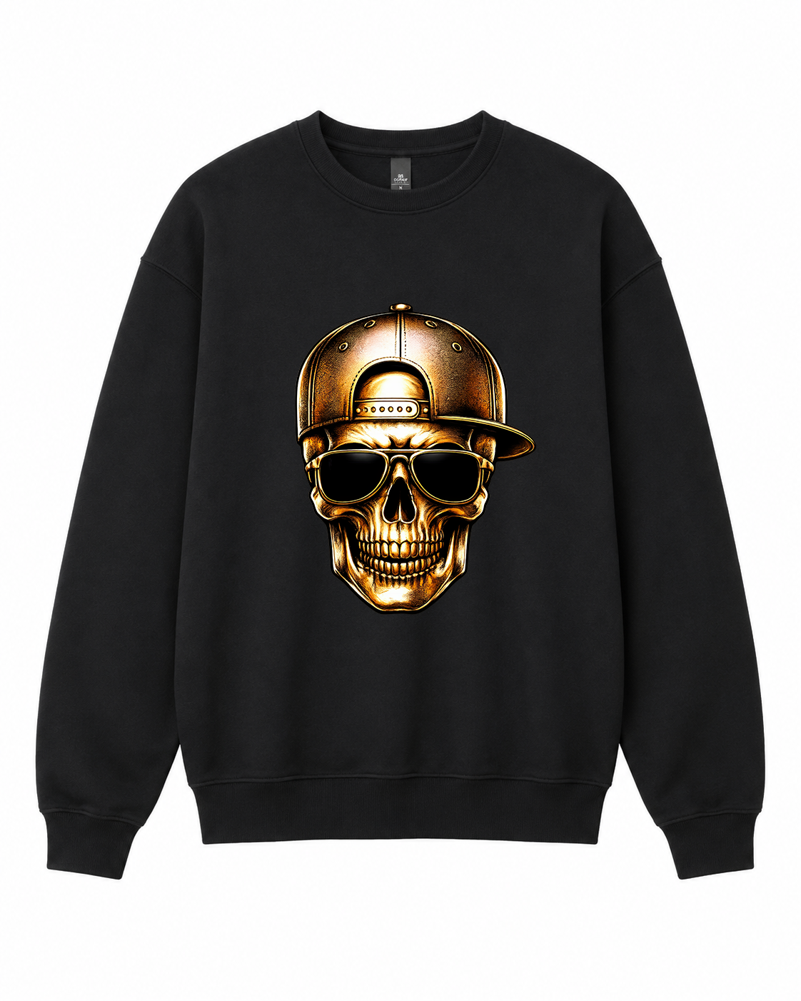 BDG Crew Neck Sweatshirt  - Gold skull