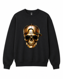 BDG Crew Neck Sweatshirt  - Gold skull